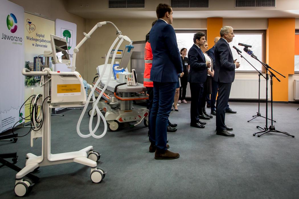 Uczestnicy konferencji prasowej. 