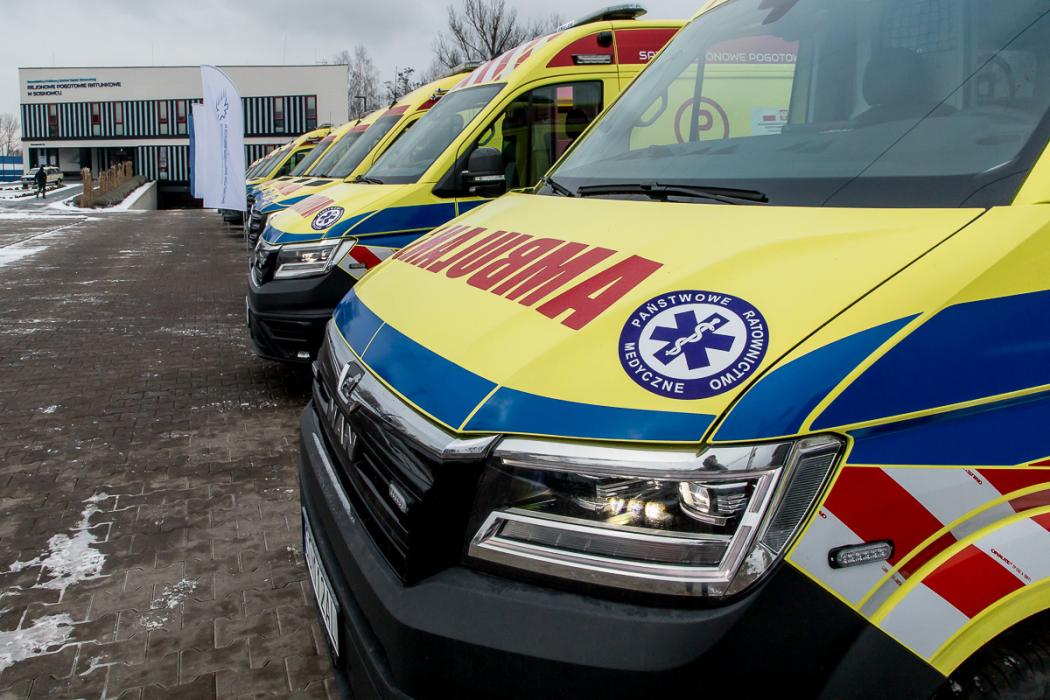 Ambulanse i sprzęt medyczny. 