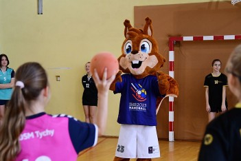  Pokazowy trening piłki ręcznej w Tychach. fot. Patryk Pyrlik / UMWS 