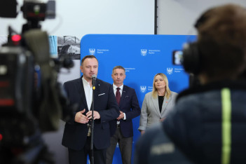  Briefing dot. połączenia kolejowego Gliwice-Rybnik. fot. Andrzej Grygiel / UMWS 