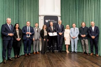 Konferecnja prasowa podczas Forum Przyszłości Miasta Nauki. 