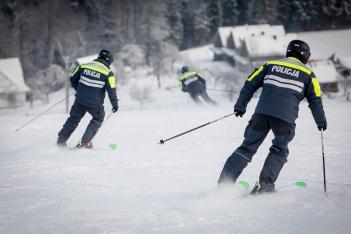 Pokazy na stoku Złoty Groń w Istebnej. 