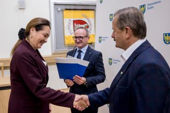 Uczestnicy uroczystości. 
