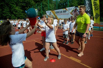 Lekcjach wychowania fizycznego z Anita Włodarczyk