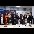  Podpisanie umowy na budowę siedziby Rejonowego Pogotowia Ratunkowego w Sosnowcu. fot. Patyk Pyrlik / UMWS 