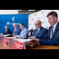  Podpisanie listów intencyjnych w sprawie organizacji Mistrzostw Świata w Piłce Ręcznej Mężczyzn do lat 21. fot. Tomasz Żak / UMWS 