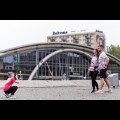  Z okazji Dnia Flagi ulicami Katowic przebiegli uczestnicy Biegu Bohaterów. fot. Tomasz Żak / UMWS 