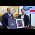  Spotkanie z gubernatorem brazylijskiego stanu Parana, Carlosem Massa Ratinho Juniorem. fot. Andrzej Grygiel / UMWS 