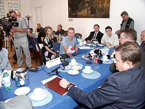  Konferencja odbyła się w Sali Błękitnej Gmachu Sejmu Śląskiego 