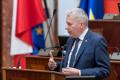 Radni podczas sesji na Sali Sejmu Śląskiego w Katowicach. 