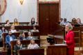 Uczestnicy konferencji siedzą w Sali Sejmu Śląskiego. 