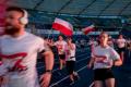 Uczestnicy biegu w Parku Śląskim 