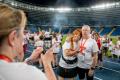 Uczestnicy biegu w Parku Śląskim 