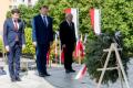 Uroczystości przed Pomnikiem Żołnierza Polskiego w Katowicach. 