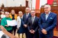 Przedstawiciele ROD odbieraja umoway podczas gali w Sali Sejmu Śląskiego. 