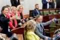 Radno obradują w Sali Sejmu Śląskiego. 