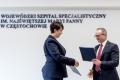 Podpisanie umowy w Wojewódzkiem Szpitalu Specjalistycznym im. Najświętszej Maryi Panny w Częstochowie. 