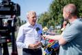 Motoambulans przed siedzibą Rejonowego Pogotowia Ratunkowego w Sosnowcu. 