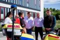 Motoambulans przed siedzibą Rejonowego Pogotowia Ratunkowego w Sosnowcu. 