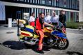Motoambulans przed siedzibą Rejonowego Pogotowia Ratunkowego w Sosnowcu. 
