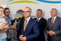 Konferencja prasowa i podpisanie umowy. 