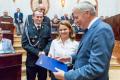 Przekazane umowy dla OSP w Sali Sejmu Śląskiego. 