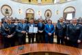 Przekazane umowy dla OSP w Sali Sejmu Śląskiego. 