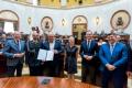 Przekazane umowy dla OSP w Sali Sejmu Śląskiego. 