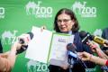Konferencja prasowa  Śląskiego Ogrodu Zoologicznego. 