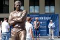 Briefingu prasowego z udziałem dyrektora Stadionu Śląskie Adama Strzyżewskiego, wicemarszałka Leszka Pietraszka oraz organizatora maratonu Bohdana Witwickiego. 