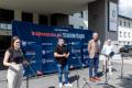 Briefingu prasowego z udziałem dyrektora Stadionu Śląskie Adama Strzyżewskiego, wicemarszałka Leszka Pietraszka oraz organizatora maratonu Bohdana Witwickiego. 