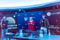 Studio radiowe w Planetarium Śląskim. 