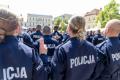 Policjanci podczas obchodów Święta Policji. 