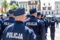 Policjanci podczas obchodów Święta Policji. 