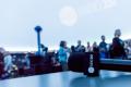 Studio radiowe wraz z publicznością w Planetarium Śląskim. 