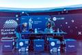 Studio radiowe wraz z publicznością w Planetarium Śląskim. 