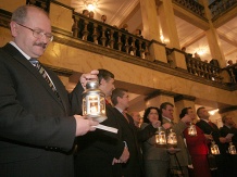  Światło Pokoju odebrał m.in. prezydent Katowic Piotr Uszok 