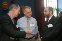  W rozmowie uczestniczył Konsul Honorowy Wielkiej Brytanii w Katowicach Alan Stretton (pierwszy z lewej) 