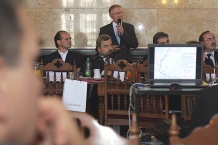  O połączeniu kolejowym Katowice &#8211; lotnisko w Pyrzowicach mówił Jacek Stumpf, dyrektor Wydziału Komunikacji i Transportu Urzędu Marszałkowskiego 