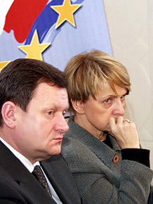 Marszałek Michał Czarski i Minister Danuta Hűbner 