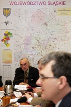  W spotkaniu uczestniczył m.in. prof. Andrzej Barczak – doradca wojewody ds. kryzysu 