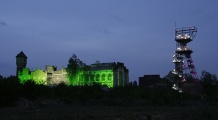  Nocna iluminacja przyszłego nowego Muzeum Śląskiego 
