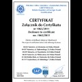  Certyfikat Systemu Zarządzania 
