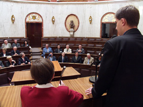  Goście zwiedzali Salę Sejmu Śląskiego 
