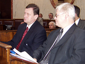  Marszałek Michał Czarski i wicepremier Jerzy Hausner 
