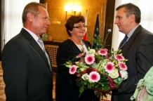  Nagrodę specjalną dla Justyny Kowalczyk odebrali rodzice laureatki - Janina i Józef Kowalczykowie 