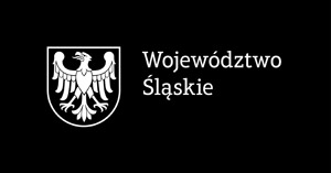 Znak graficzny monochrmatyczny na ciemne tło