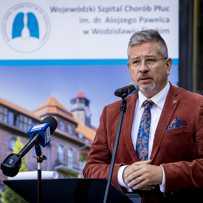 Otwarcie zrealizowanych inwestycji w Wojewódzkim Szpitalu Chorób Płuc w Wodzisławiu Śląskim,. fot. Tomasz Żak / UMWS