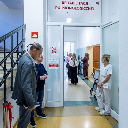 Otwarcie zrealizowanych inwestycji w Wojewódzkim Szpitalu Chorób Płuc w Wodzisławiu Śląskim,. fot. Tomasz Żak / UMWS