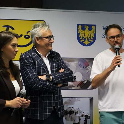500 operacji robotycznych - konferencja prasowa. fot. Janusz Binkiewicz / UMWS